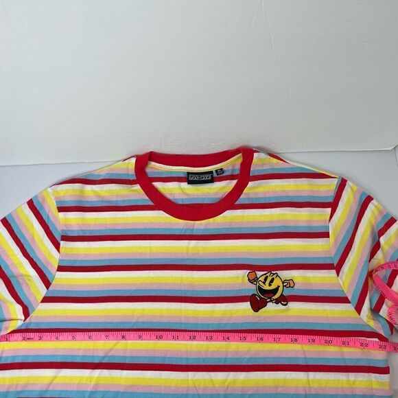 PacMan| XLarge| Unisex| Striped| Cotton| Retro| Y2K - Picture 4 of 11